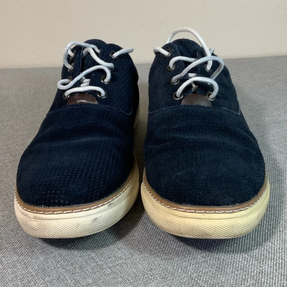 Navy Suede Derby Shoes Mens 9.5D Joseph Abboud